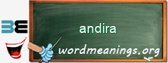 WordMeaning blackboard for andira